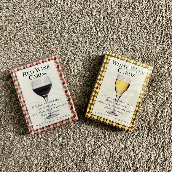 NWT - WIne playing cards - white and red wine - Picture 1 of 2